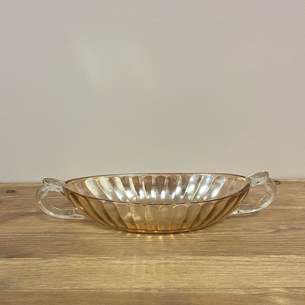 Vintage Carnival Glass Dish